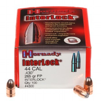 Ogives HORNADY cal 44 265 grs FP INTERLOCK